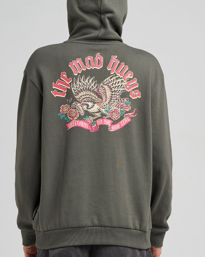 THE MAD HUEYS HIGH SEAS HUEYS |WOMENS HOODED PULLOVER