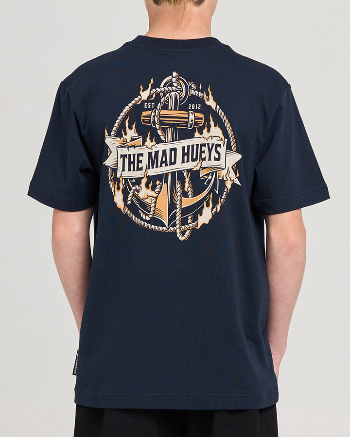 THE MAD HUEYS FLAME ANCHOR | YOUTH SS TEE