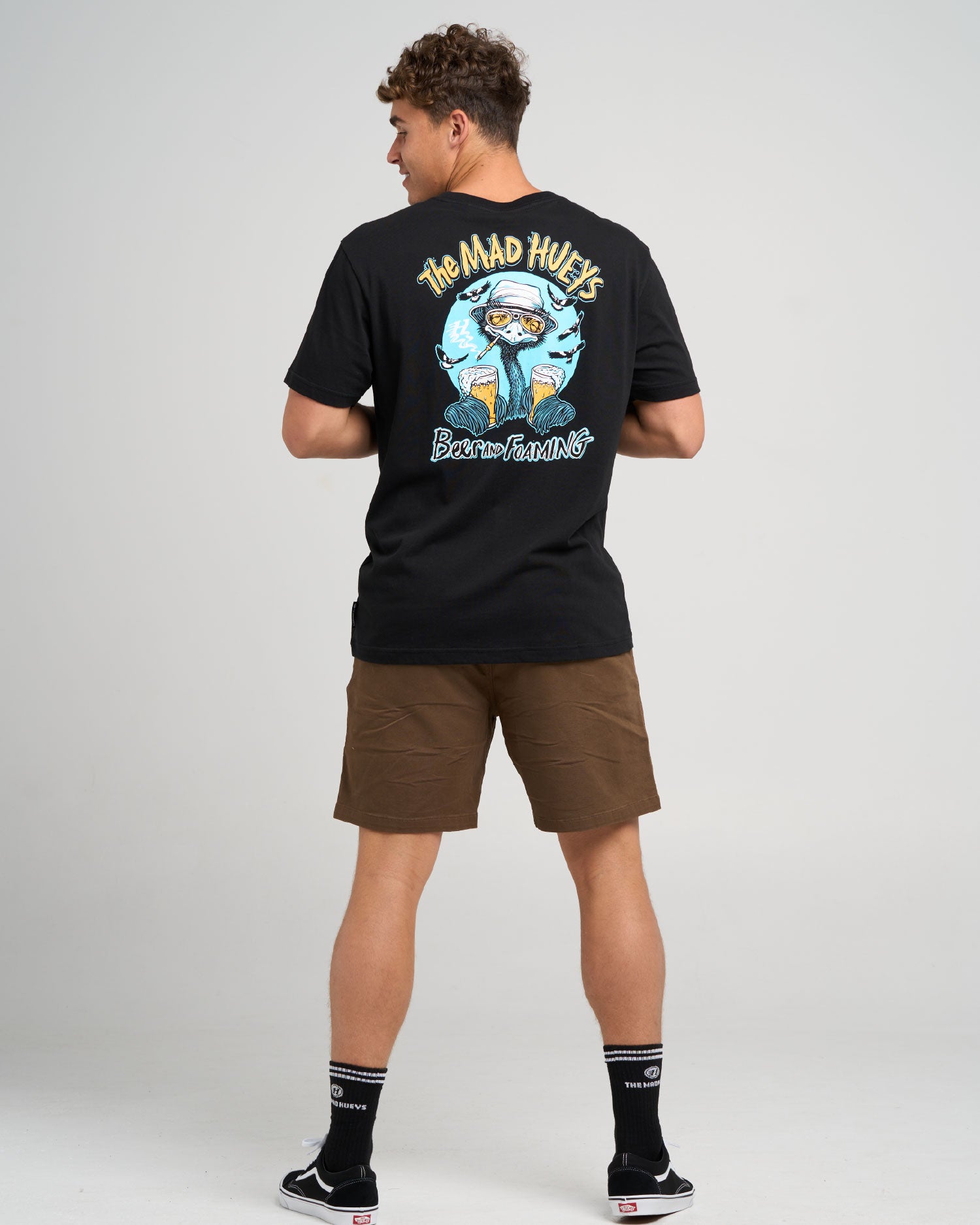 THE MAD HUEYS BEER AND FOAMING | SS TEE