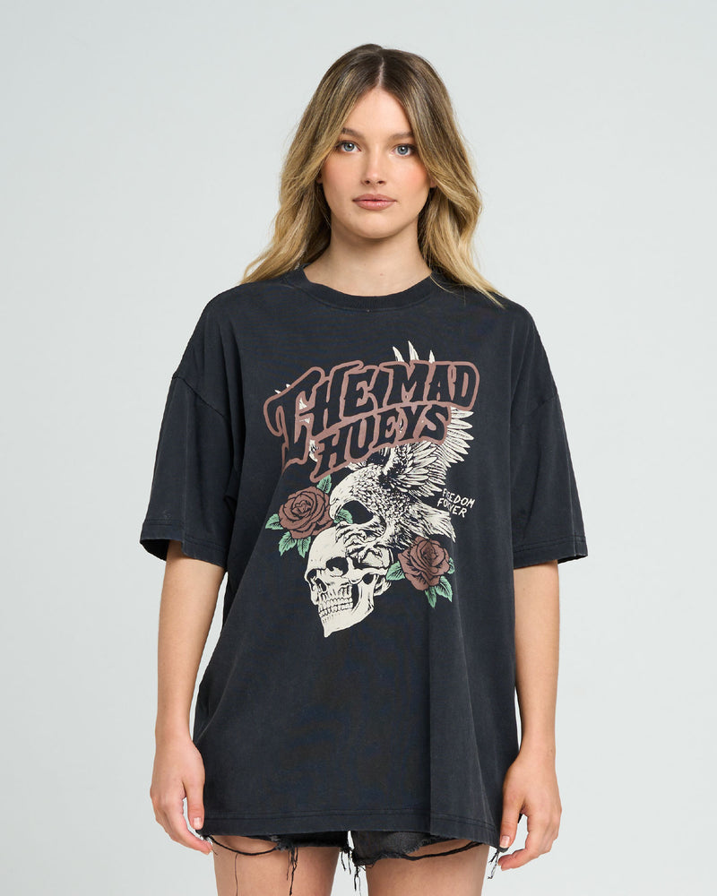 THE MAD HUEYS FREEDOM FOREVER | WOMENS OVERSIZED TEE