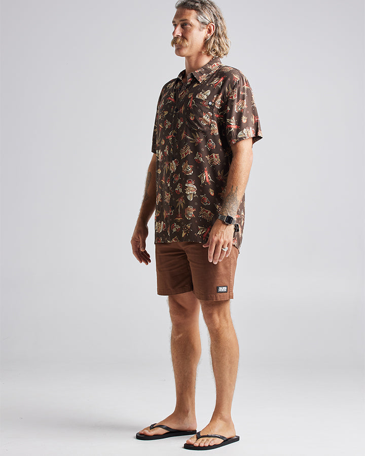 The Mad Hueys Hueys Tattoo Woven Shirt