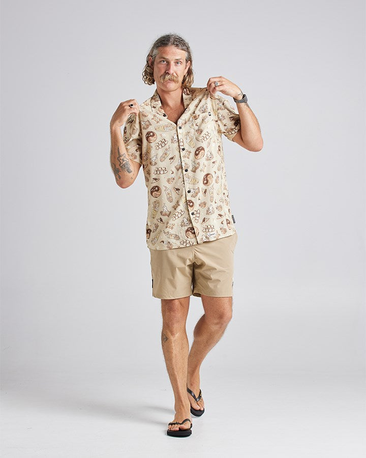 The Mad Hueys Schooner Or Later Woven Shirt