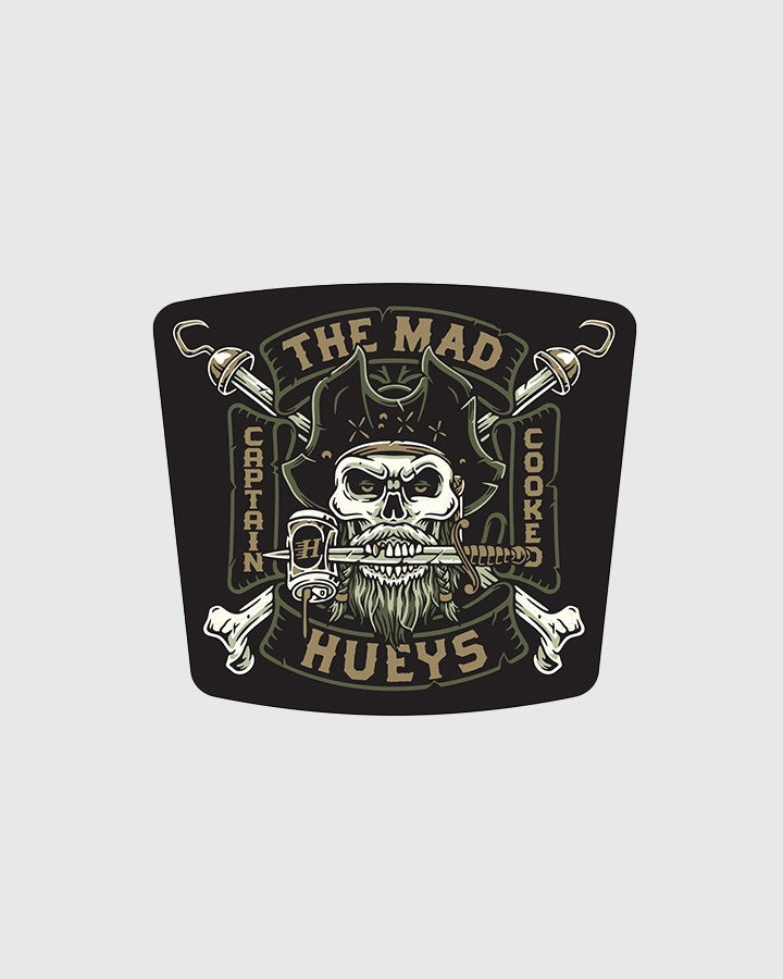 The Mad Hueys CAPTAIN COOKED | STICKER