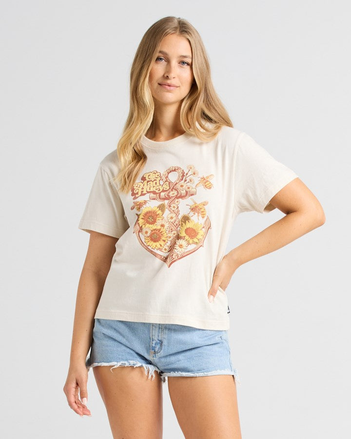 The Mad Hueys SUNFLOWER ANCHOR | WOMENS SS TEE