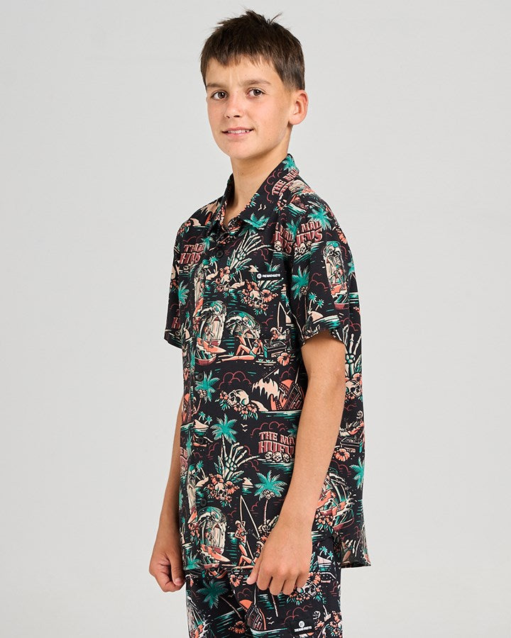 The Mad Hueys SHE'LL BE RIGHT | YOUTH WOVEN SHIRT