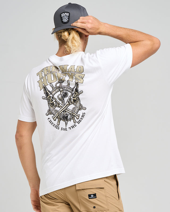 The Mad Hueys SHIP WHEEL BEERS | SS TEE