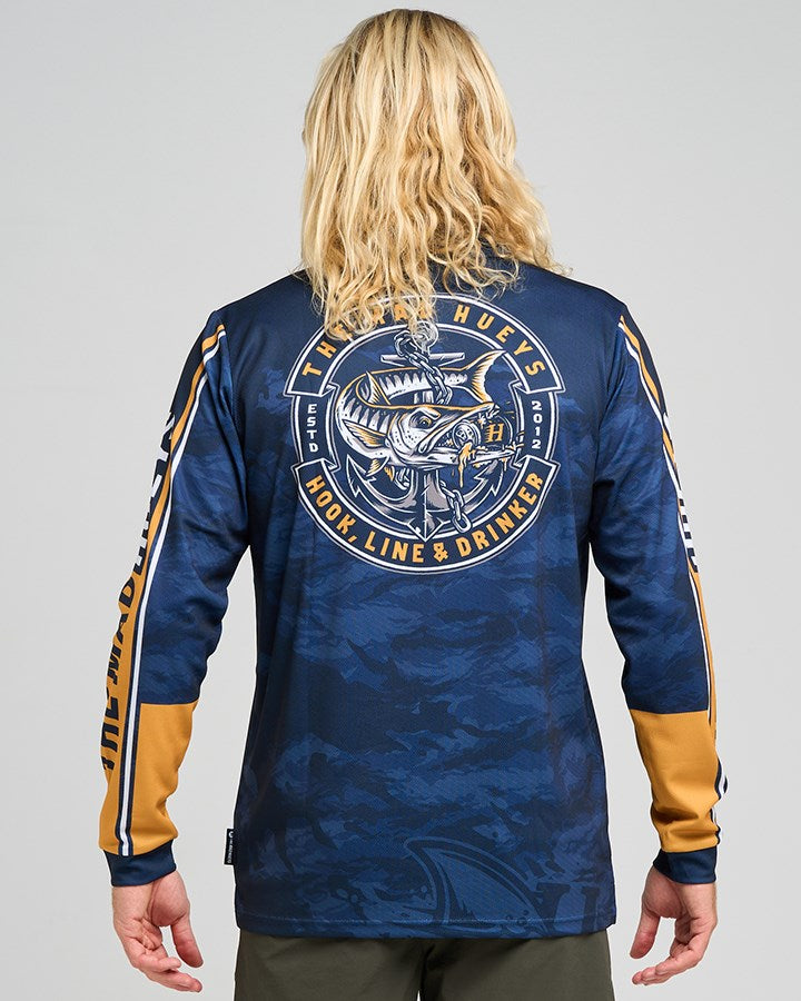 The Mad Hueys HOOKED CUDA | UPF 50+ FISHING JERSEY