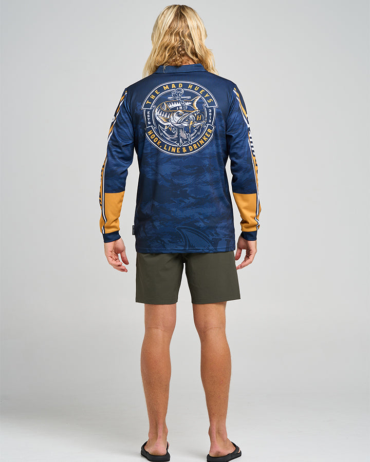 The Mad Hueys HOOKED CUDA | UPF 50+ FISHING JERSEY