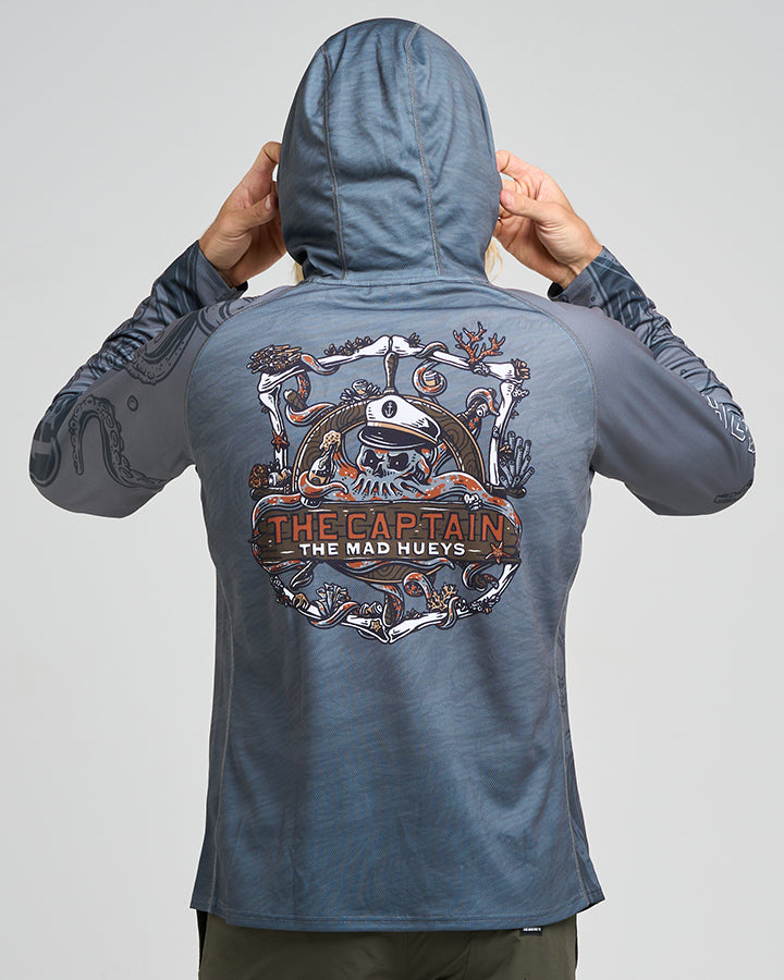 The Mad Hueys THE SEA CAPTAIN | UPF 50+ HOODED FISHING JERSEY
