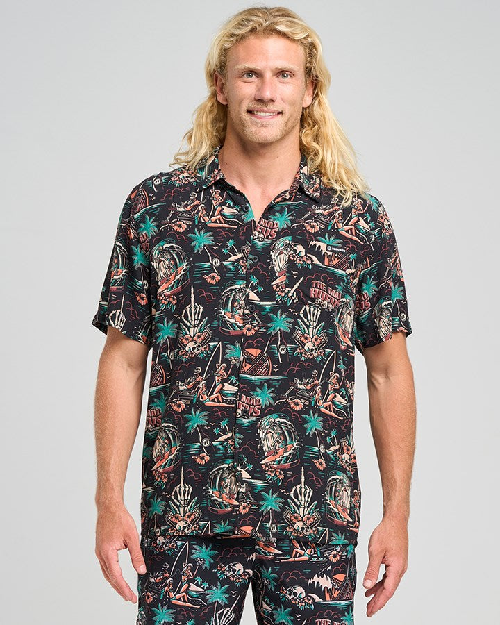 The Mad Hueys SHE'LL BE RIGHT | SS WOVEN SHIRT