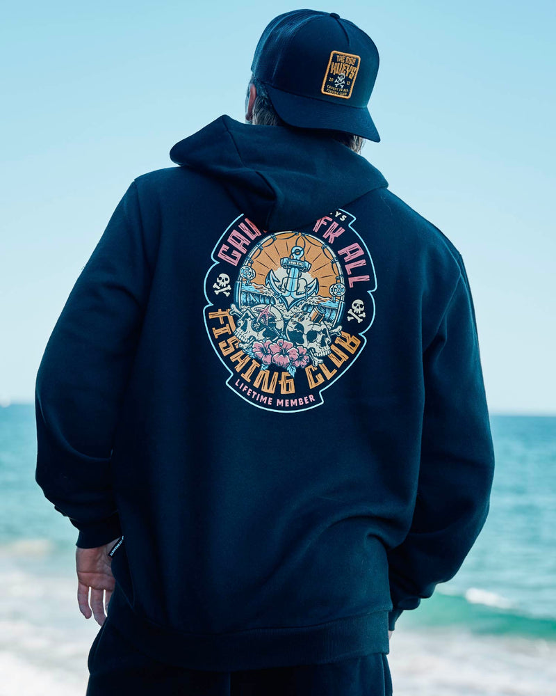 The Mad Hueys CAUGHT FK SKULL | HOODED PULLOVER