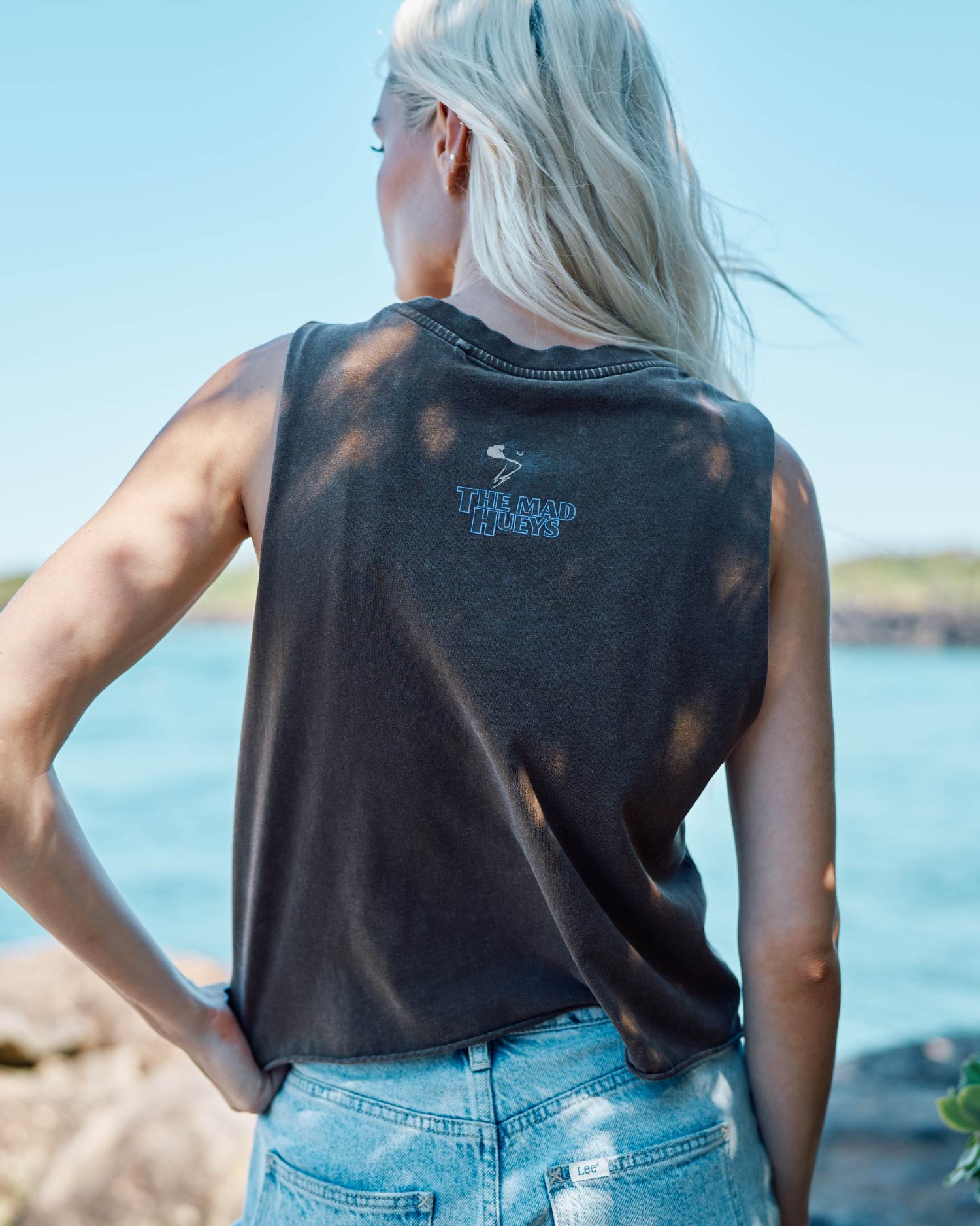 The Mad Hueys BAD TO THE BONE | WOMENS CROP MUSCLE