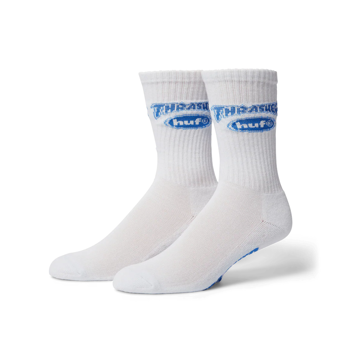 Huf X Thrasher Logo Socks - White