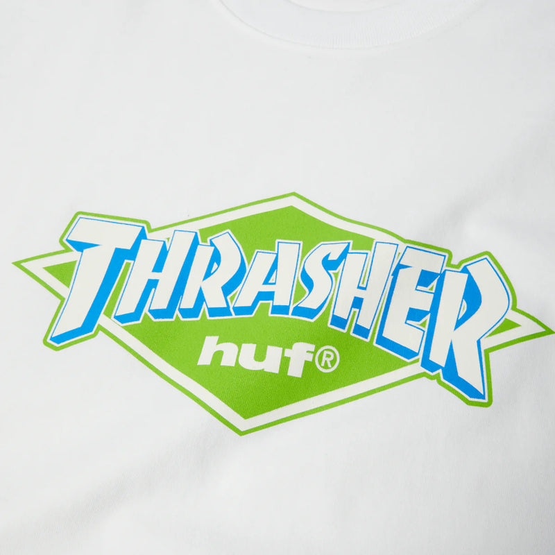 Huf X Thrasher Logo Tee - White