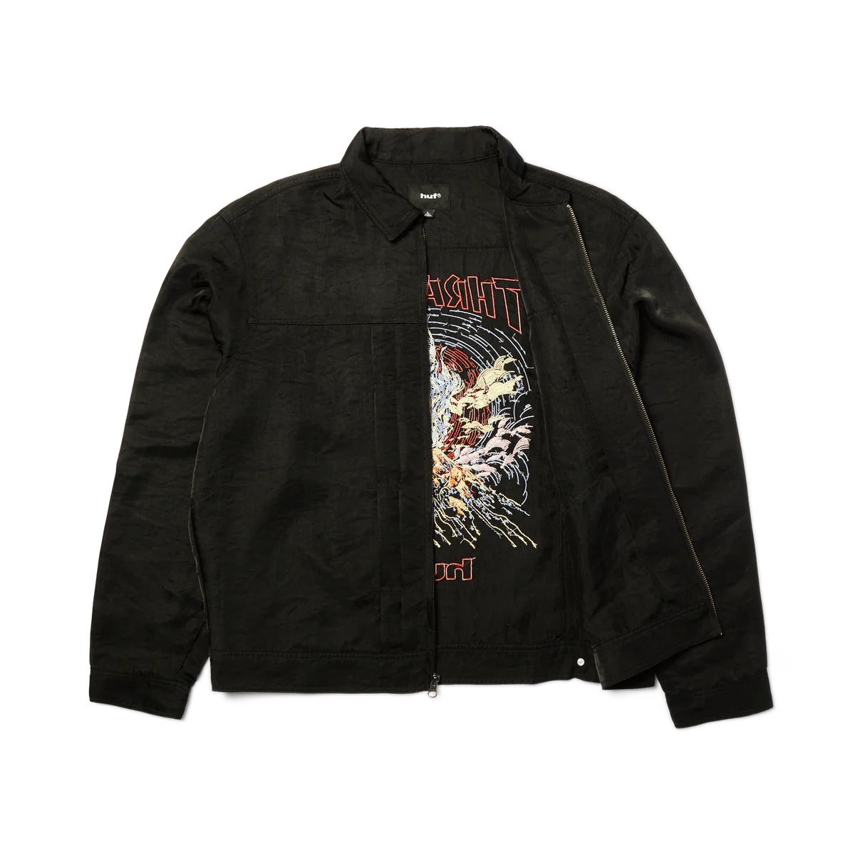 Huf X Thrasher Trucker Jacket - Black