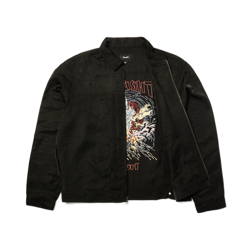 Huf X Thrasher Trucker Jacket - Black