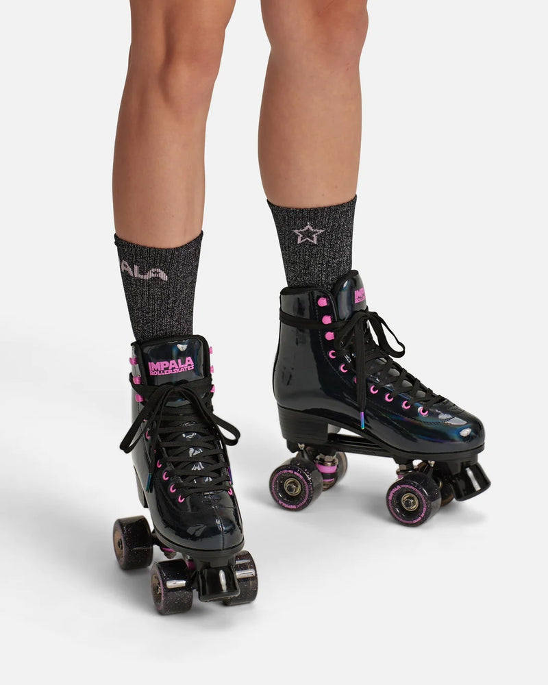 Impala Rollerskates Black Holographic