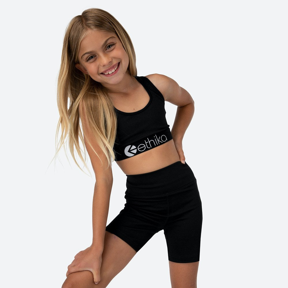 Ethika Biker Shorts Girls Black
