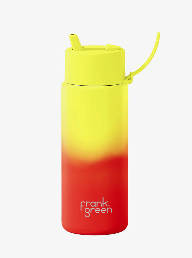 Frank Green Lava Colour Changing SS Ultralite Reusable Bottle with Flip Straw Lid - 1000ml (34oz)