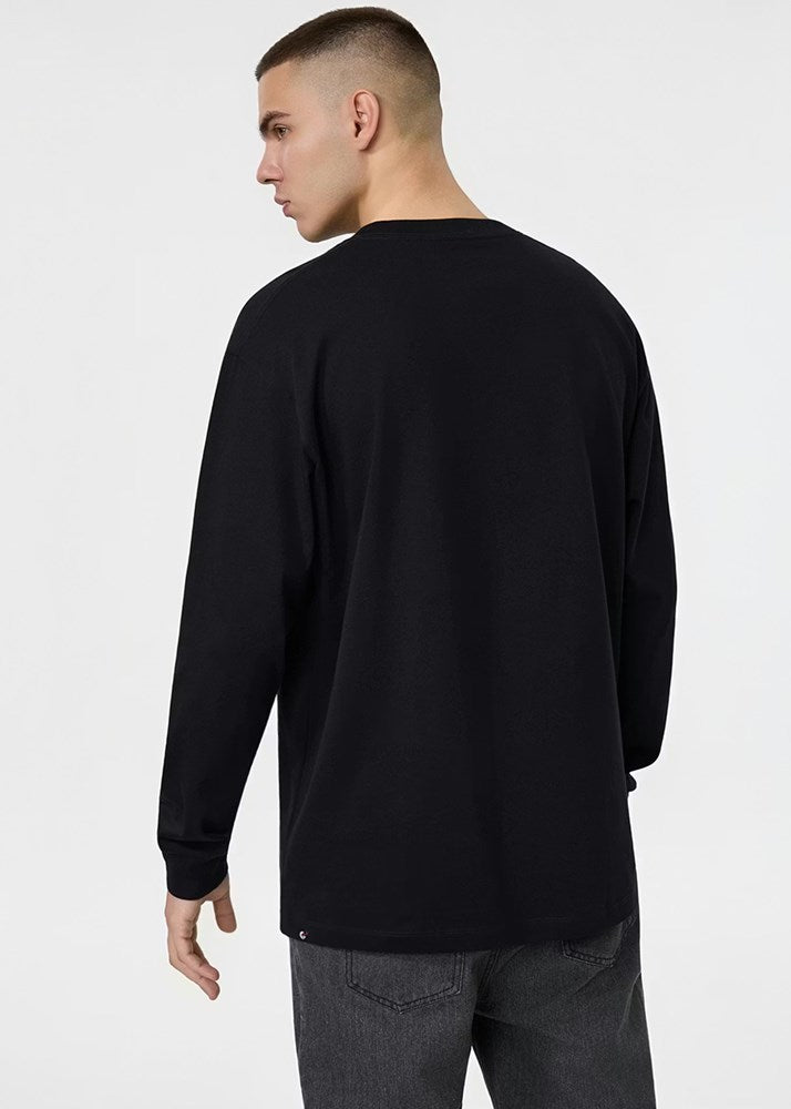 Ethika Mens Blastover Longsleeve Tee - Black