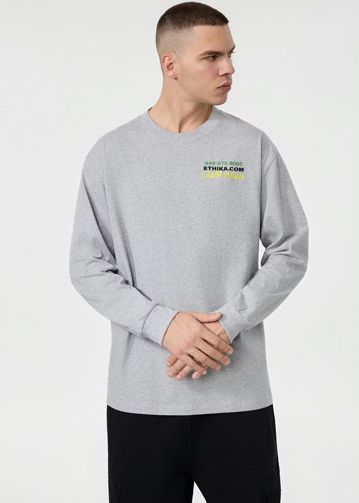 Ethika Mens Fight For You Longsleeve Tee - Grey