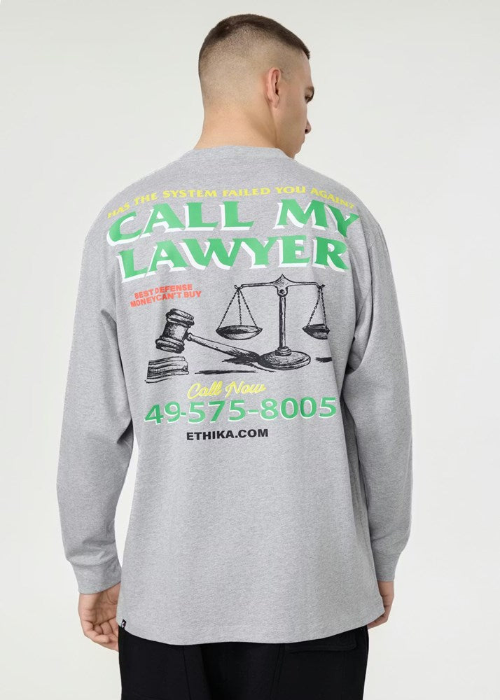 Ethika Mens Fight For You Longsleeve Tee - Grey