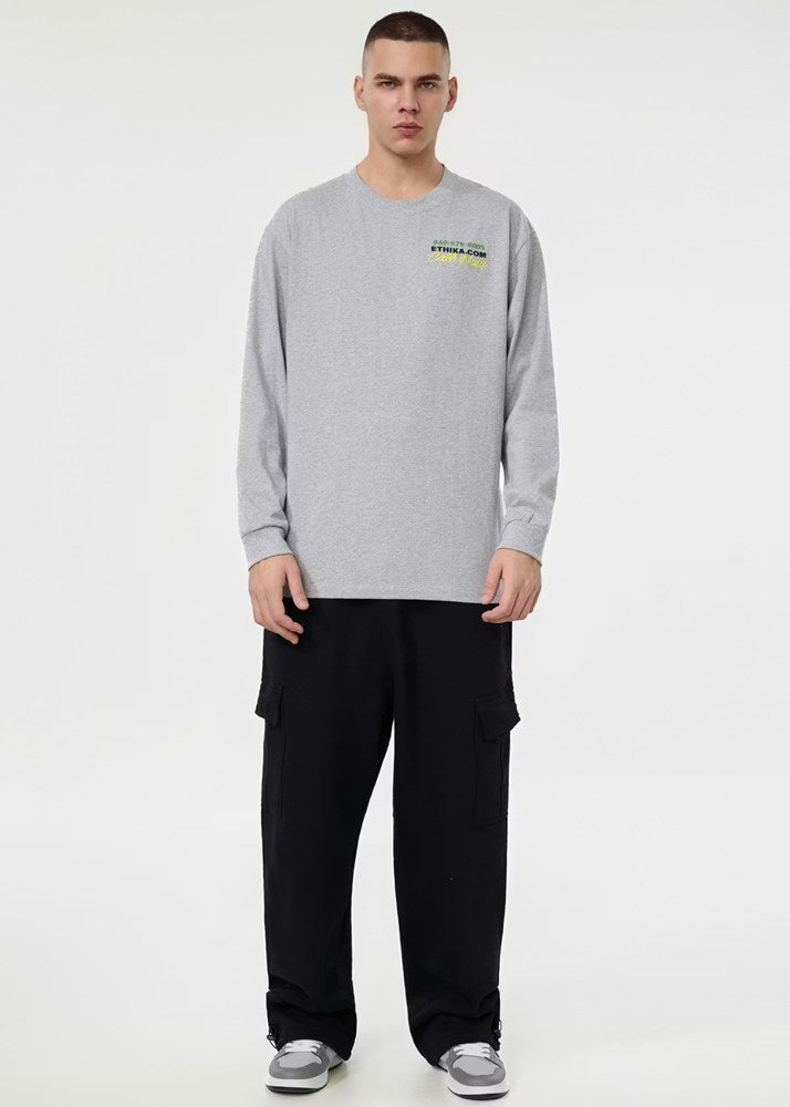 Ethika Mens Fight For You Longsleeve Tee - Grey