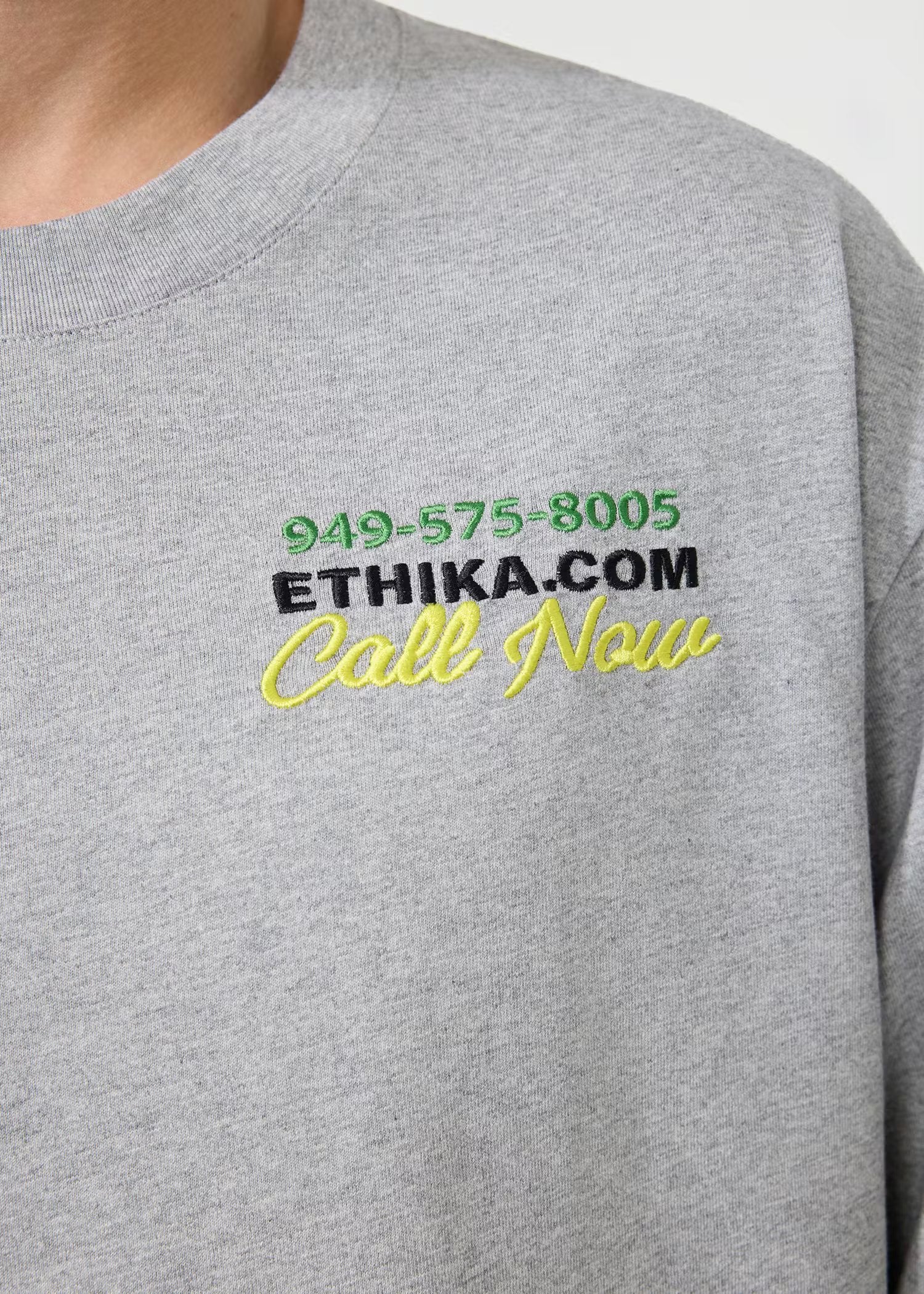Ethika Mens Fight For You Longsleeve Tee - Grey
