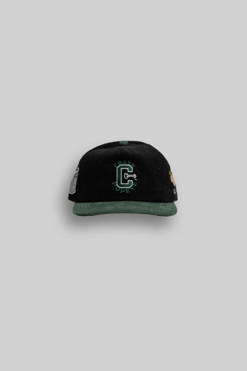 Crate X Popeye Cord Snapback - Black