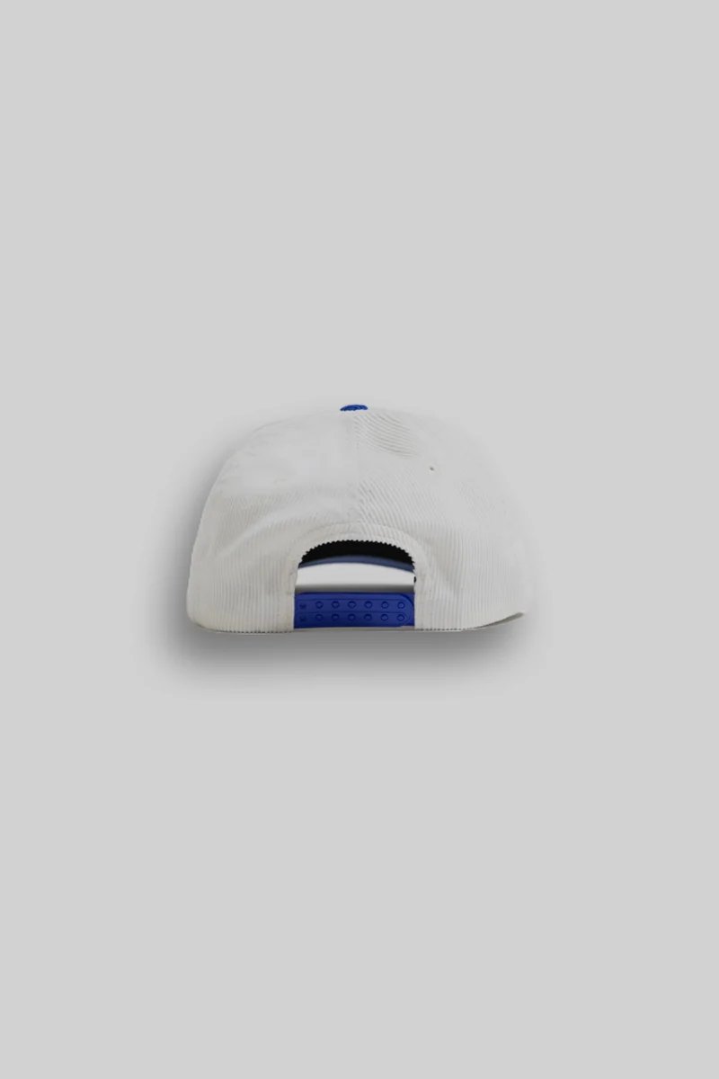 Crate Monogram Cord Snapback - White/Blue