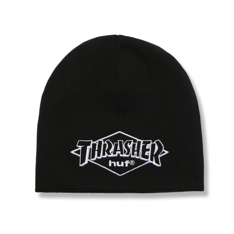Huf X Thrasher Meltdown Reversible Beanie - Black