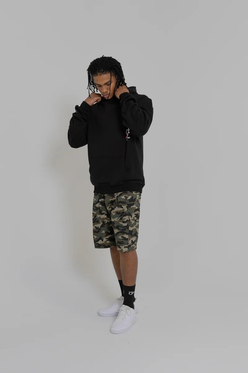 Crate X Popeye Tank Superfleece Hoodie - Black