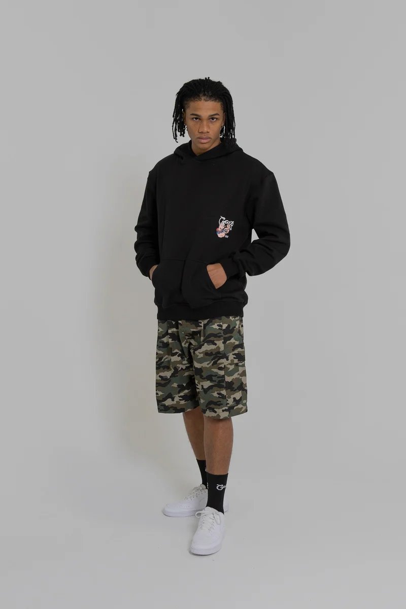 Crate X Popeye Tank Superfleece Hoodie - Black
