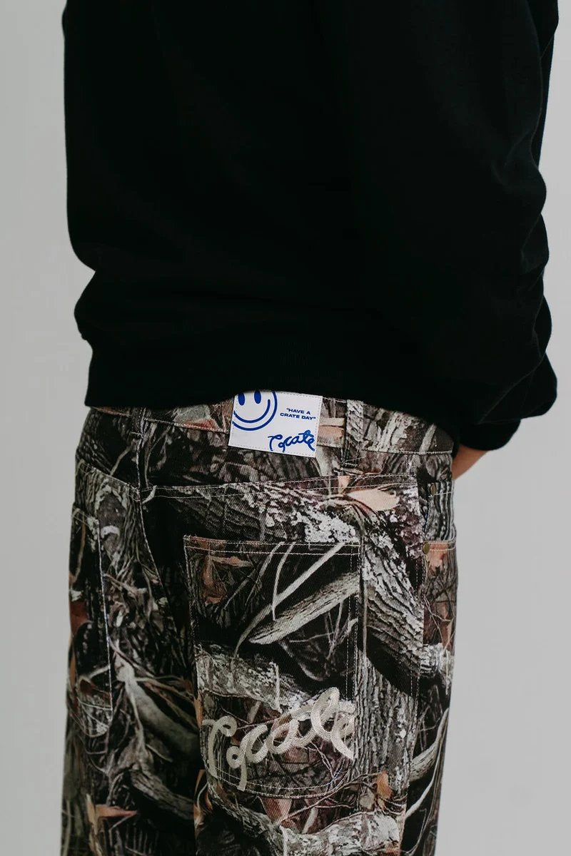 Crate Baggy Barry Tree Camo Denim Pants