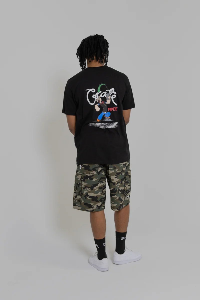 Crate X Popeye Spinach Tee - Black
