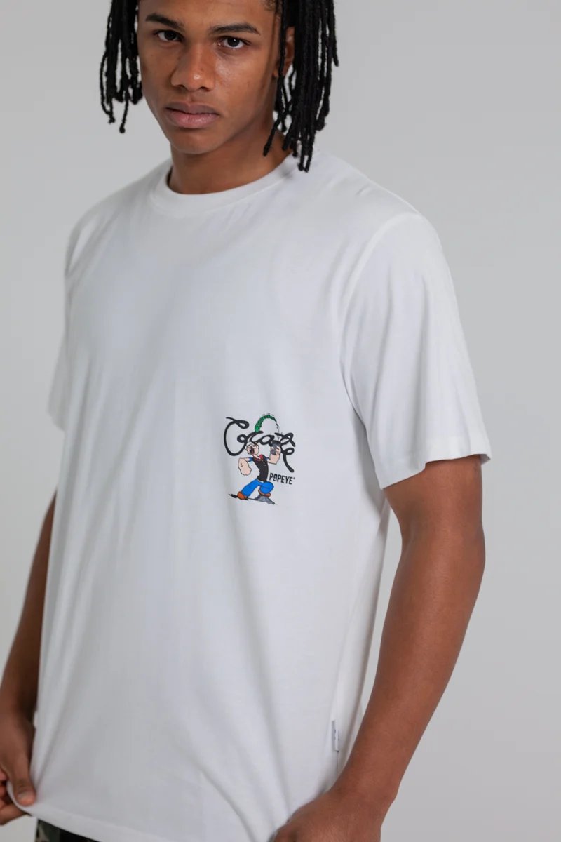 Crate X Popeye Spinach Tee - White