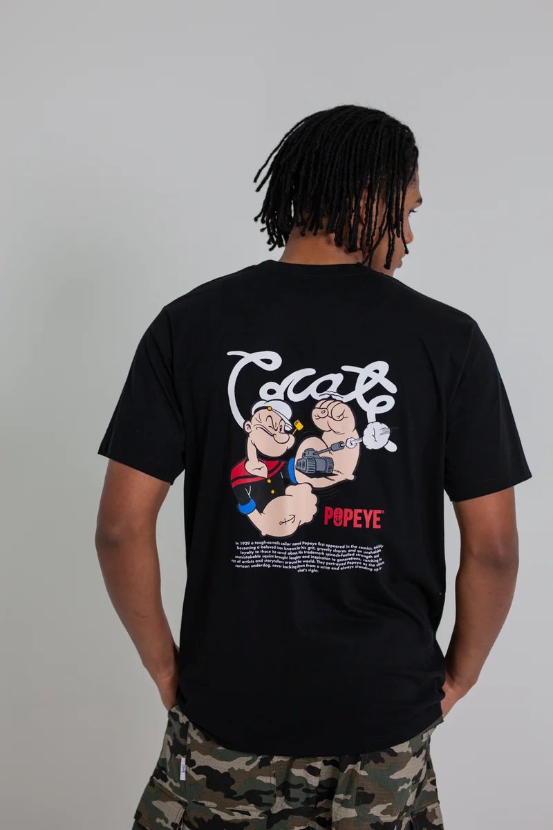 Crate X Popeye Tank Tee - Black