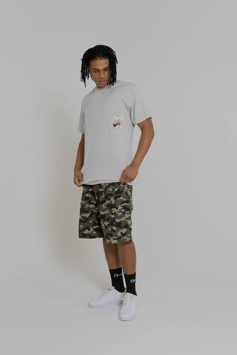 Crate X Popeye Tank Tee - Light Grey