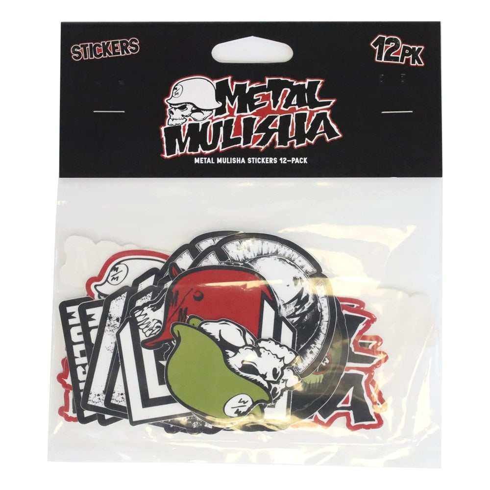 Metal Mulisha Stickers Assorted 12 Pack