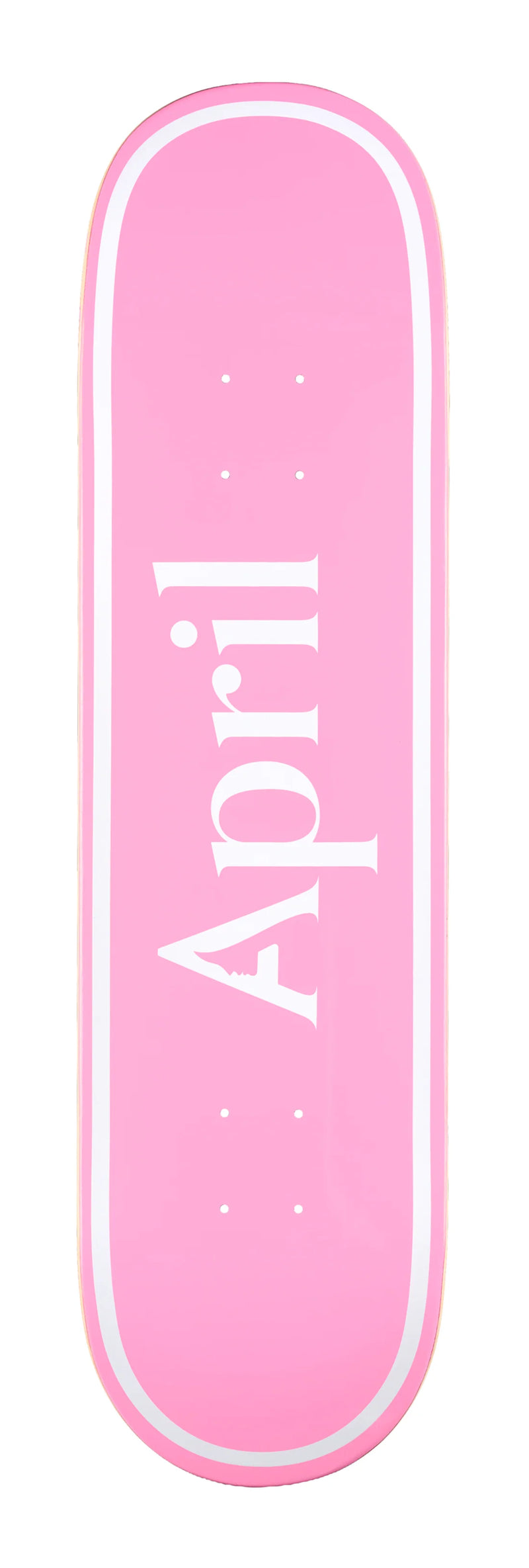 APRIL OG LOGO WHITE/PINK 8.0" DECK