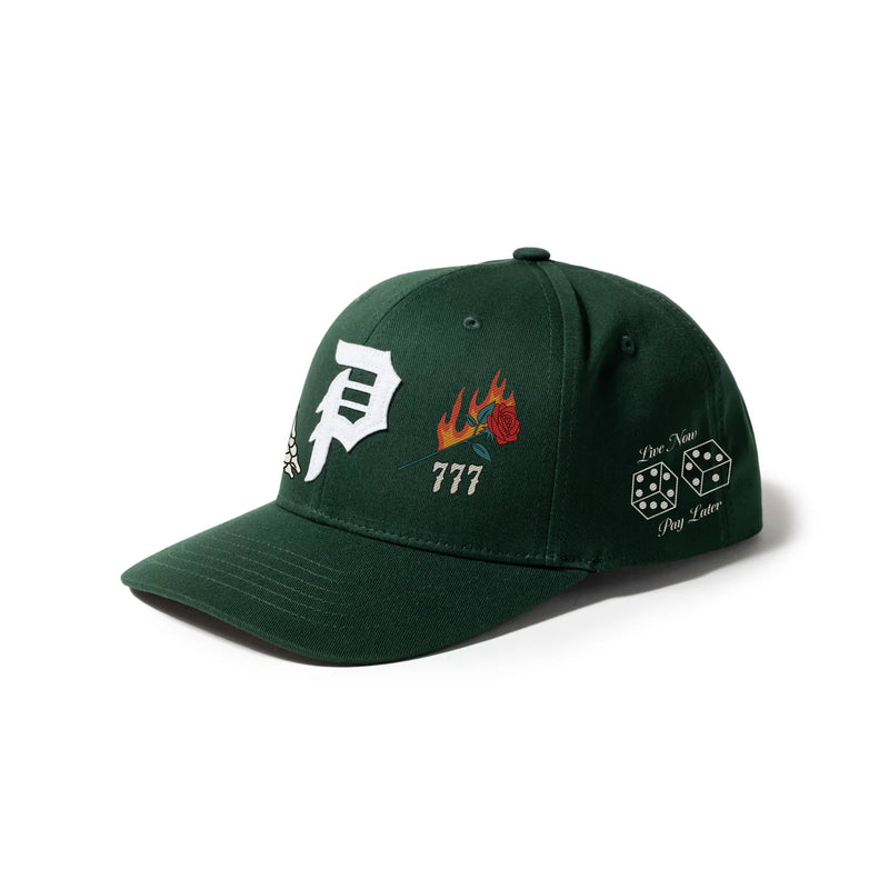 PRIMITIVE BLACKJACK SNAPBACK FOREST GREEN