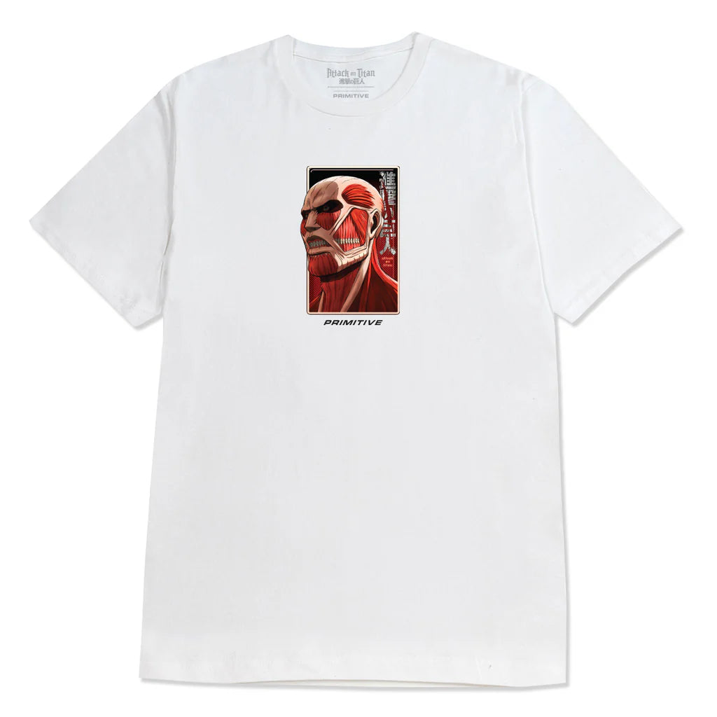 Primitive Tee Colossal Dirty P White