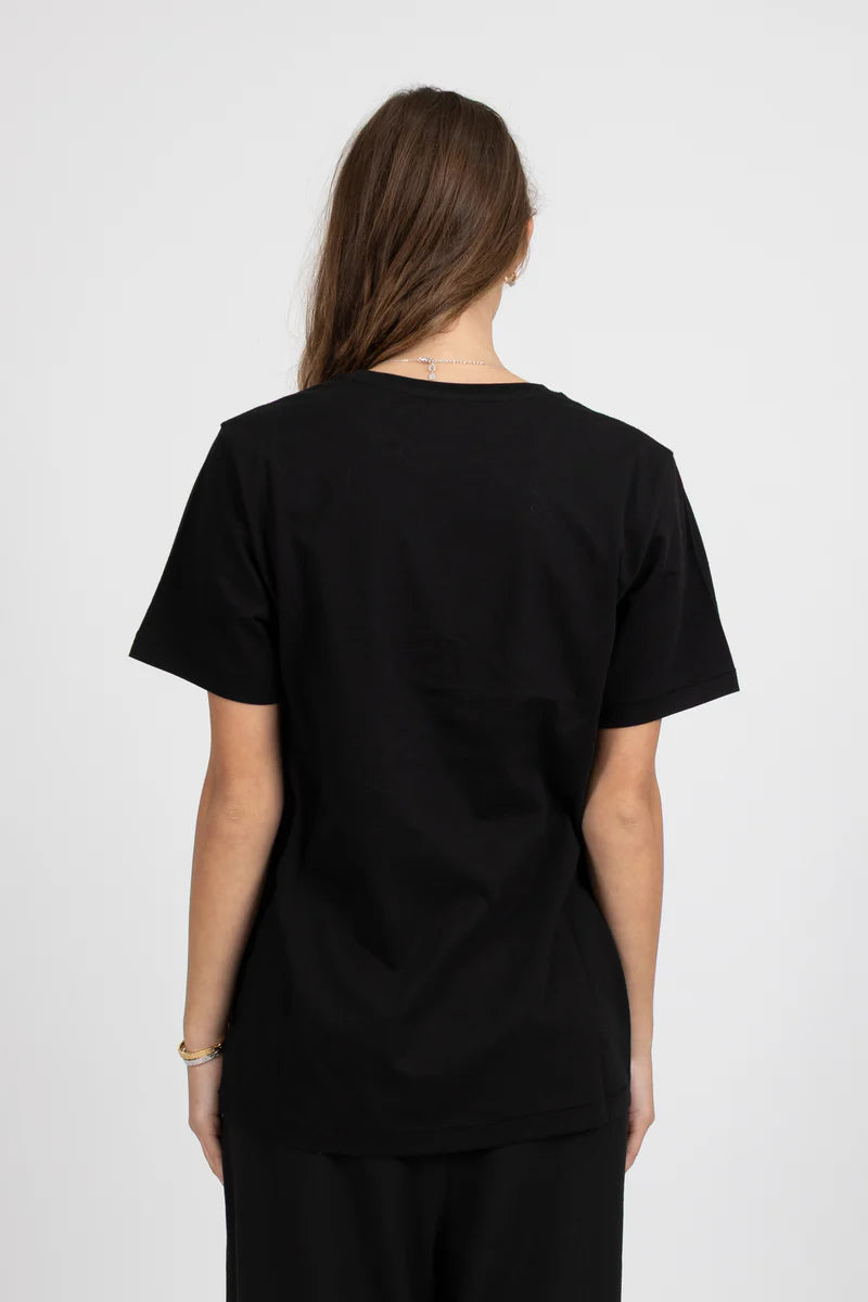 Federation Rush Tee - Rose - Black