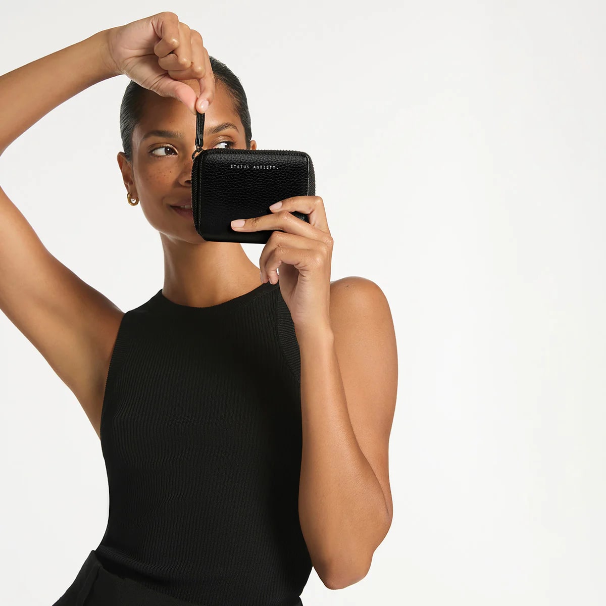 Status Anxiety Wayward Leather Wallet - Black