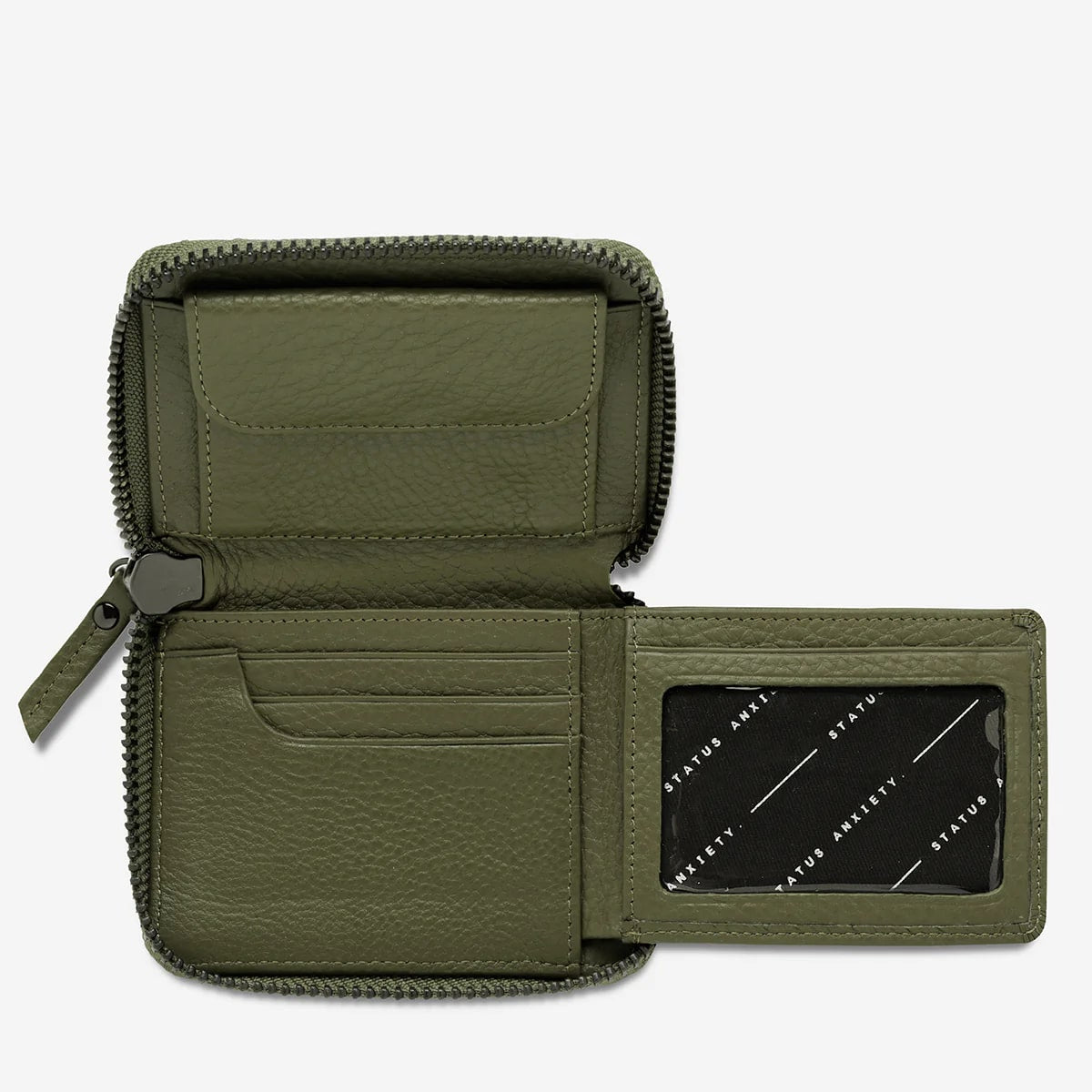 Status Anxiety Wayward Leather Wallet - Khaki