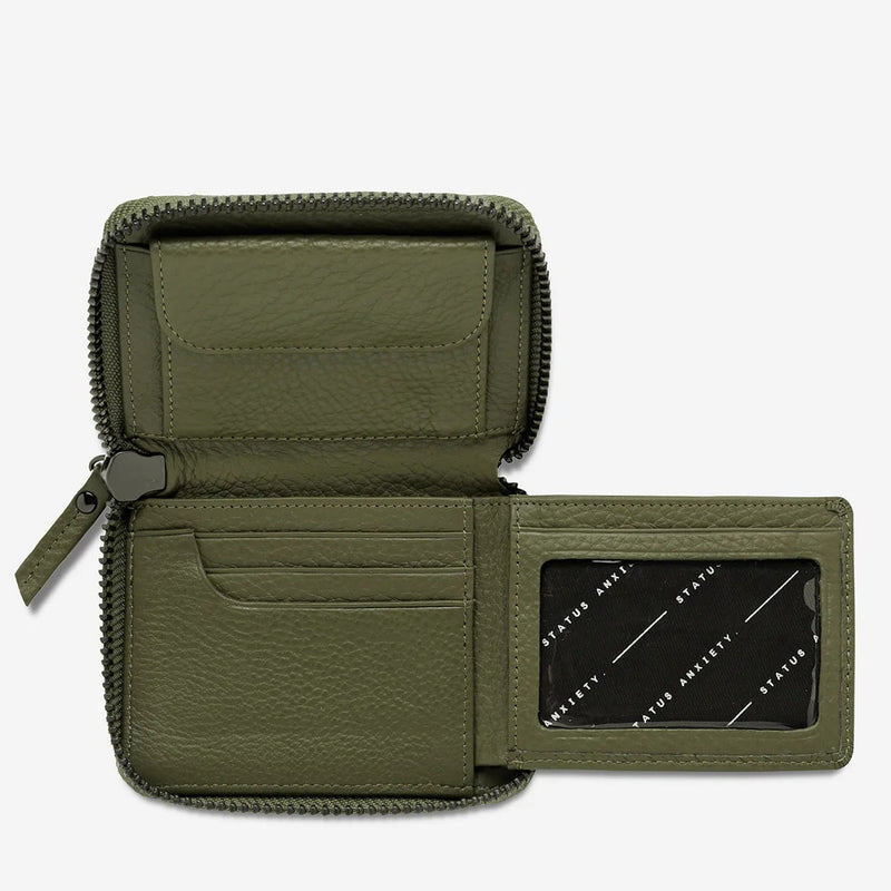 Status Anxiety Wayward Leather Wallet - Khaki