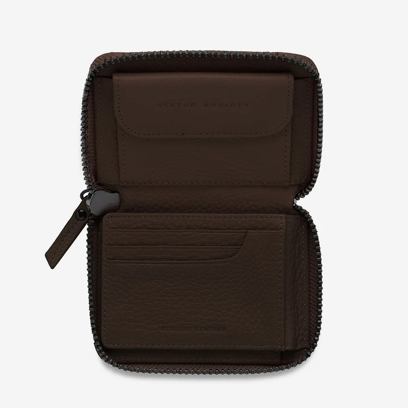 Status Anxiety Wayward Leather Wallet - Cocoa