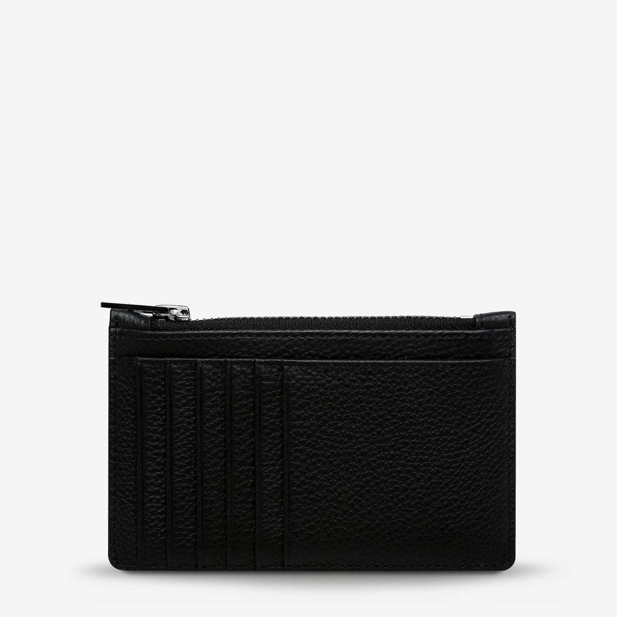 Status Anxiety Avoiding Things Leather Wallet - Black