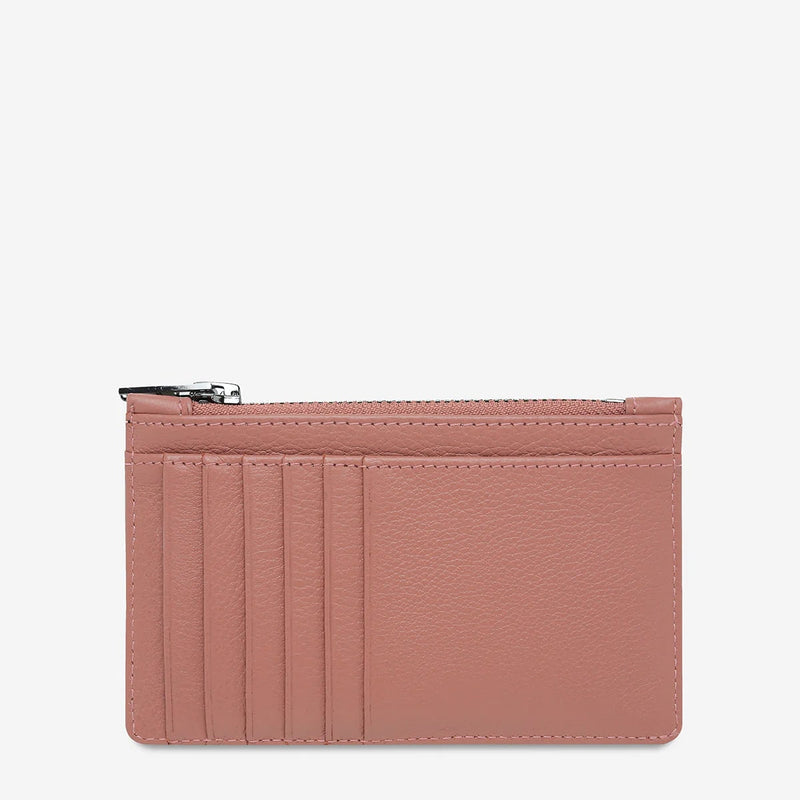 Status Anxiety Avoiding Things Leather Wallet - Dusty Rose