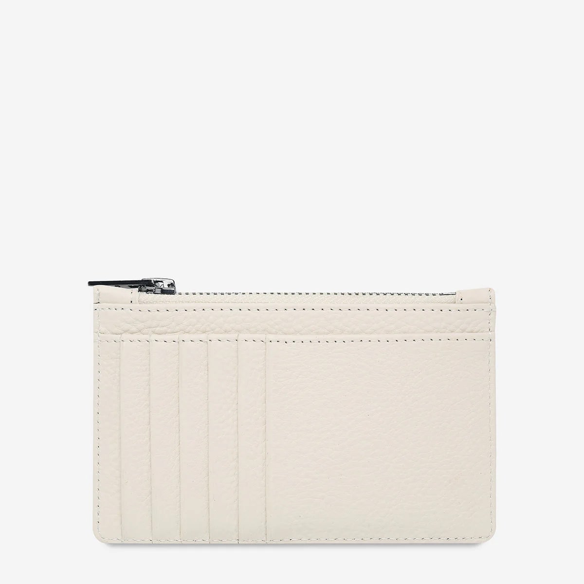 Status Anxiety Avoiding Things Leather Wallet - Chalk
